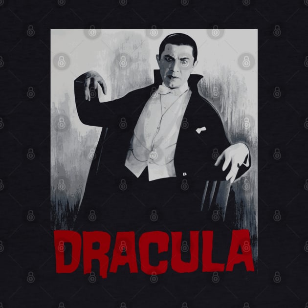 Dracula Vintage Poster Design by Nerd_art